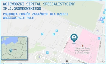PORADNIA CHORÓB ZAKAŹNYCH DLA DZIECI - WOJEWÓDZKI SZPITAL SPECJALISTYCZNY IM.J.GROMKOWSKIEGO - UL. KOSZAROWA 5, WROCŁAW-PSIE POLE