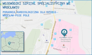 PORADNIA KARDIOLOGICZNA DLA DZIECI - WOJEWÓDZKI SZPITAL SPECJALISTYCZNY WE WROCŁAWIU - UL. HENRYKA MICHAŁA KAMIEŃSKIEGO 73A, WROCŁAW-PSIE POLE
