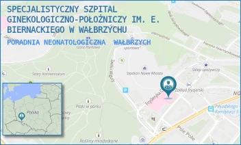 PORADNIA NEONATOLOGICZNA - SPECJALISTYCZNY SZPITAL GINEKOLOGICZNO-POŁOŻNICZY IM. E. BIERNACKIEGO W WAŁBRZYCHU - UL. IGNACEGO PADEREWSKIEGO 10,  WAŁBRZYCH