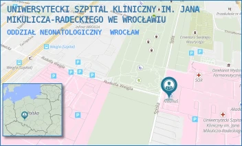 ODDZIAŁ NEONATOLOGICZNY - UNIWERSYTECKI SZPITAL KLINICZNY IM. JANA MIKULICZA-RADECKIEGO WE WROCŁAWIU - UL. BOROWSKA 213,  WROCŁAW