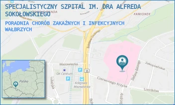 PORADNIA CHORÓB ZAKAŹNYCH I INFEKCYJNYCH - SPECJALISTYCZNY SZPITAL IM. DRA ALFREDA SOKOŁOWSKIEGO - BATOREGO 4,  WAŁBRZYCH