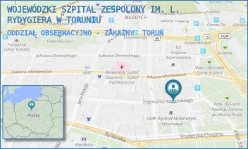 ODDZIAŁ OBSERWACYJNO - ZAKAŹNY - WOJEWÓDZKI SZPITAL ZESPOLONY IM. L. RYDYGIERA W TORUNIU - KRASIŃSKIEGO 4/4A,  TORUŃ