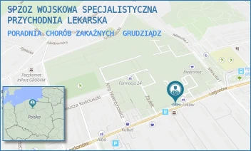 PORADNIA CHORÓB ZAKAŹNYCH - WOJSKOWA SPECJALISTYCZNA PRZYCHODNIA LEKARSKA SAMODZIELNY PUBLICZNY ZAKŁAD OPIEKI ZDROWOTNEJ W GRUDZIĄDZU - LEGIONÓW 57, GRUDZIĄDZ