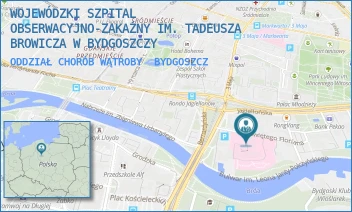 ODDZIAŁ CHORÓB WĄTROBY - WOJEWÓDZKI SZPITAL OBSERWACYJNO-ZAKAŹNY IM. TADEUSZA BROWICZA W BYDGOSZCZY - ŚW. FLORIANA 12, BYDGOSZCZ