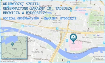 ODDZIAŁ OBSERWACYJNO - ZAKAŹNY - WOJEWÓDZKI SZPITAL OBSERWACYJNO-ZAKAŹNY IM. TADEUSZA BROWICZA W BYDGOSZCZY - ŚW. FLORIANA 12, BYDGOSZCZ