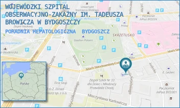PORADNIA HEPATOLOGICZNA - WOJEWÓDZKI SZPITAL OBSERWACYJNO-ZAKAŹNY IM. TADEUSZA BROWICZA W BYDGOSZCZY - KAROLA KURPIŃSKIEGO 5A, BYDGOSZCZ