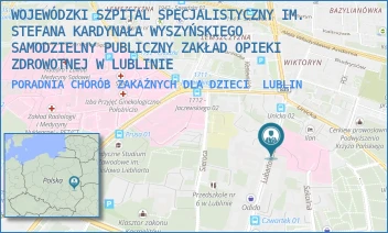 PORADNIA CHORÓB ZAKAŹNYCH DLA DZIECI - WOJEWÓDZKI SZPITAL SPECJALISTYCZNY IM. STEFANA KARDYNAŁA WYSZYŃSKIEGO SAMODZIELNY PUBLICZNY ZAKŁAD OPIEKI ZDROWOTNEJ W LUBLINIE - LUBARTOWSKA 81,  LUBLIN