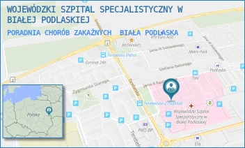PORADNIA CHORÓB ZAKAŹNYCH - WOJEWÓDZKI SZPITAL SPECJALISTYCZNY W BIAŁEJ PODLASKIEJ - TEREBELSKA 57-65,  BIAŁA PODLASKA