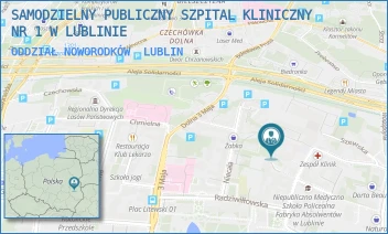 ODDZIAŁ NOWORODKÓW - UNIWERSYTECKI SZPITAL KLINICZNY NR 1 W LUBLINIE - STASZICA 16,  LUBLIN