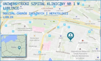 ODDZIAŁ CHORÓB ZAKAŹNYCH I HEPATOLOGII - UNIWERSYTECKI SZPITAL KLINICZNY NR 1 W LUBLINIE - STASZICA 16,  LUBLIN