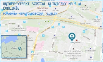 PORADNIA HEPATOLOGICZNA - UNIWERSYTECKI SZPITAL KLINICZNY NR 1 W LUBLINIE - STANISŁAWA STASZICA 16,  LUBLIN
