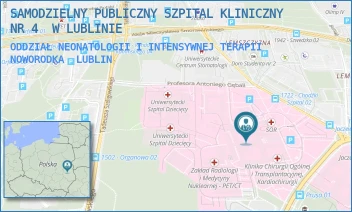ODDZIAŁ NEONATOLOGII I INTENSYWNEJ TERAPII NOWORODKA - UNIWERSYTECKI SZPITAL KLINICZNY NR 4 W LUBLINIE - DR. K. JACZEWSKIEGO 8,  LUBLIN