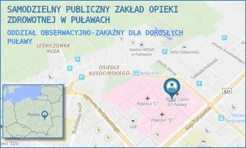 ODDZIAŁ OBSERWACYJNO-ZAKAŹNY DLA DOROSŁYCH - SAMODZIELNY PUBLICZNY ZAKŁAD OPIEKI ZDROWOTNEJ W PUŁAWACH - BEMA 1,  PUŁAWY