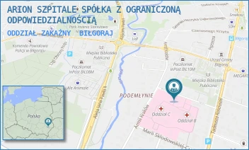 ODDZIAŁ ZAKAŹNY - ARION SZPITALE SPÓŁKA Z OGRANICZONĄ ODPOWIEDZIALNOŚCIĄ W RESTRUKTURYZACJI - POJASKA 5,  BIŁGORAJ