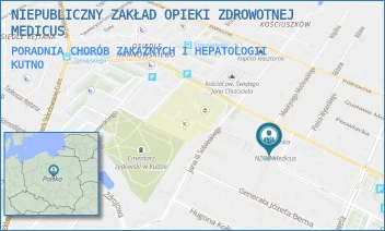 PORADNIA CHORÓB ZAKAŹNYCH I HEPATOLOGII - NIEPUBLICZNY ZAKŁAD OPIEKI ZDROWOTNEJ MEDICUS - UL. SOWIŃSKIEGO 27,  KUTNO