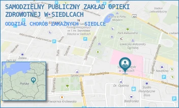 ODDZIAŁ CHORÓB ZAKAŹNYCH - SAMODZIELNY PUBLICZNY ZAKŁAD OPIEKI ZDROWOTNEJ W SIEDLCACH - STAROWIEJSKA 15,  SIEDLCE