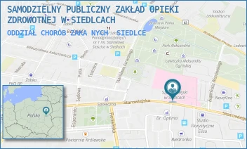 ODDZIAŁ CHORÓB ZAKANYCH - SAMODZIELNY PUBLICZNY ZAKŁAD OPIEKI ZDROWOTNEJ W SIEDLCACH - STAROWIEJSKA 15,  SIEDLCE