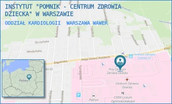 ODDZIAŁ KARDIOLOGII - INSTYTUT "POMNIK - CENTRUM ZDROWIA DZIECKA" - ALEJA DZIECI POLSKICH 20, WARSZAWA WAWER