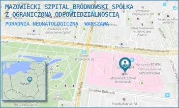 PORADNIA NEONATOLOGICZNA - MAZOWIECKI SZPITAL BRÓDNOWSKI SPÓŁKA Z OGRANICZONĄ ODPOWIEDZIALNOŚCIĄ - KONDRATOWICZA 8,  WARSZAWA