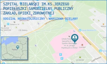 ODDZIAŁ NEONATOLOGICZNY - SZPITAL BIELAŃSKI IM.KS.JERZEGO POPIEŁUSZKI SAMODZIELNY PUBLICZNY ZAKŁAD OPIEKI ZDROWOTNEJ - CEGŁOWSKA 80,  WARSZAWA BIELANY