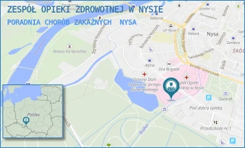 PORADNIA CHORÓB ZAKAŹNYCH - ZESPÓŁ OPIEKI ZDROWOTNEJ W NYSIE - UL. BOHATERÓW WARSZAWY 34,  NYSA
