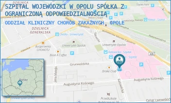 ODDZIAŁ KLINICZNY CHORÓB ZAKAŹNYCH - SZPITAL WOJEWÓDZKI W OPOLU SPÓŁKA Z OGRANICZONĄ ODPOWIEDZIALNOŚCIĄ - UL. KATOWICKA 64,  OPOLE