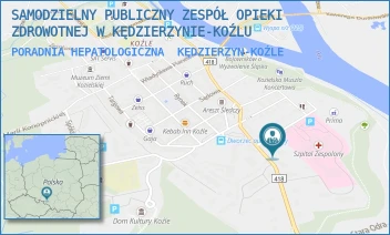 PORADNIA HEPATOLOGICZNA - SAMODZIELNY PUBLICZNY ZESPÓŁ OPIEKI ZDROWOTNEJ W KĘDZIERZYNIE-KOŹLU - UL. 24 KWIETNIA 7, KĘDZIERZYN-KOŹLE