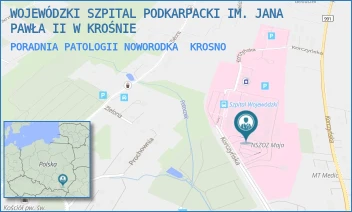 PORADNIA PATOLOGII NOWORODKA - WOJEWÓDZKI SZPITAL PODKARPACKI IM. JANA PAWŁA II W KROŚNIE - UL. KORCZYŃSKA 57,  KROSNO