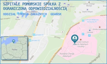 ODDZIAŁ CHORÓB ZAKAŹNYCH - SZPITALE POMORSKIE SPÓŁKA Z OGRANICZONĄ ODPOWIEDZIALNOŚCIĄ - MARIANA SMOLUCHOWSKIEGO 18,  GDAŃSK