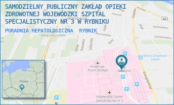 PORADNIA HEPATOLOGICZNA - SAMODZIELNY PUBLICZNY ZAKŁAD OPIEKI ZDROWOTNEJ WOJEWÓDZKI SZPITAL SPECJALISTYCZNY NR 3 W RYBNIKU - ENERGETYKÓW  46,  RYBNIK