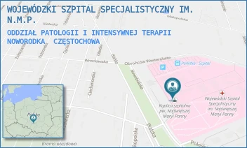 ODDZIAŁ PATOLOGII I INTENSYWNEJ TERAPII NOWORODKA - WOJEWÓDZKI SZPITAL SPECJALISTYCZNY IM. N.M.P. - BIALSKA 104/118,  CZĘSTOCHOWA