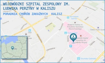 PORADNIA CHORÓB ZAKAŹNYCH - WOJEWÓDZKI SZPITAL ZESPOLONY IM. LUDWIKA PERZYNY W KALISZU - TORUŃSKA 7, KALISZ