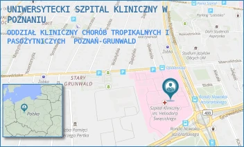 ODDZIAŁ KLINICZNY CHORÓB TROPIKALNYCH I PASOŻYTNICZYCH - UNIWERSYTECKI SZPITAL KLINICZNY W POZNANIU - PRZYBYSZEWSKIEGO 49, POZNAŃ-GRUNWALD