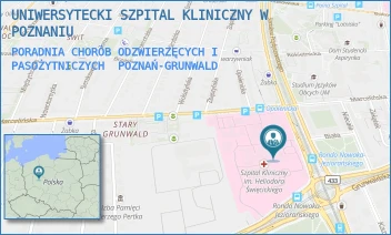 PORADNIA CHORÓB ODZWIERZĘCYCH I PASOŻYTNICZYCH - UNIWERSYTECKI SZPITAL KLINICZNY W POZNANIU - PRZYBYSZEWSKIEGO 49, POZNAŃ-GRUNWALD