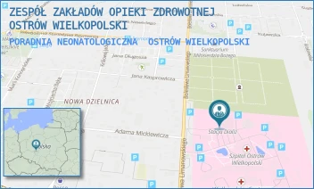 PORADNIA NEONATOLOGICZNA - ZESPÓŁ ZAKŁADÓW OPIEKI ZDROWOTNEJ OSTRÓW WIELKOPOLSKI - LIMANOWSKIEGO 20/22, OSTRÓW WIELKOPOLSKI