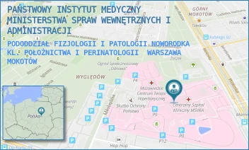 PODODDZIAŁ FIZJOLOGII I PATOLOGII NOWORODKA KL. POŁOŻNICTWA I PERINATOLOGII - PAŃSTWOWY INSTYTUT MEDYCZNY MINISTERSTWA SPRAW WEWNĘTRZNYCH I ADMINISTRACJI - WOŁOSKA 137,  WARSZAWA MOKOTÓW